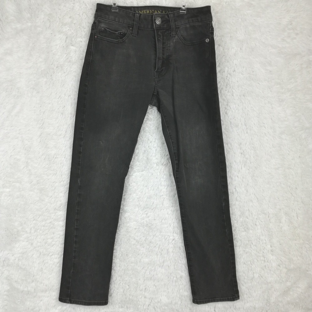American Eagle Jeans Mens 360° Extreme Flex Slim Denim Charcoal Wash 26x28